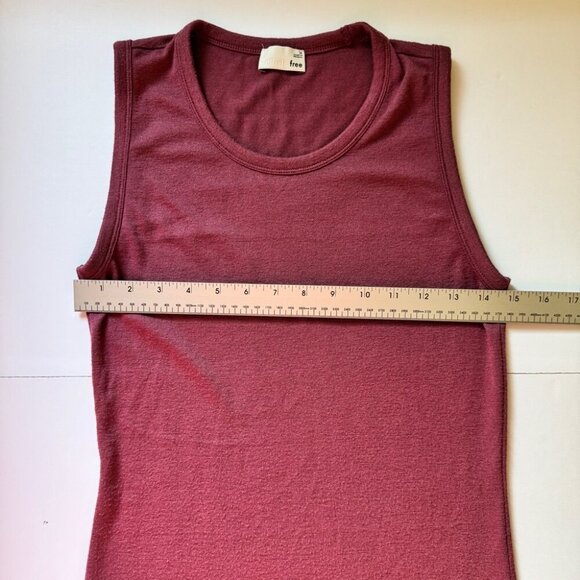 Aritzia Wilfred Free Bruni Midi Dress Rose Pink Shimmer Heathered Reposa Sz M - Picture 9 of 14